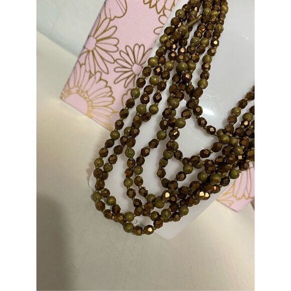 VINTAGE SILPADA style 925 SILVER NECKLACE COPPER SEED MULTI-STRAND CLASSIC - Picture 2 of 12